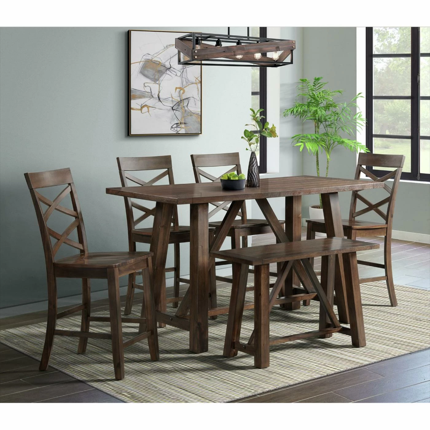 Best Pirce ๐งจ Rectangle Picket House Furnishings Regan 6 Piece Counter Height Dining Set ๐ฅ 4 Best Pirce ๐งจ Rectangle Picket House Furnishings Regan 6 Piece Counter Height Dining Set ๐ฅ - Image 2