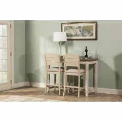 Flash Sale 🔔 Rectangle Hillsdale Clarion 3 Piece Counter Dining Set With Open Back Stools 🥰 -Kitchen Sales Store inuseHL4997