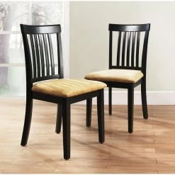 Hot Sale 🎉 Homelegance Weston Home Tibalt 5 Piece Rectangle Black Dining Table Set - 60 In. With Mission Back Chairs 💯 -Kitchen Sales Store inuseHME2073