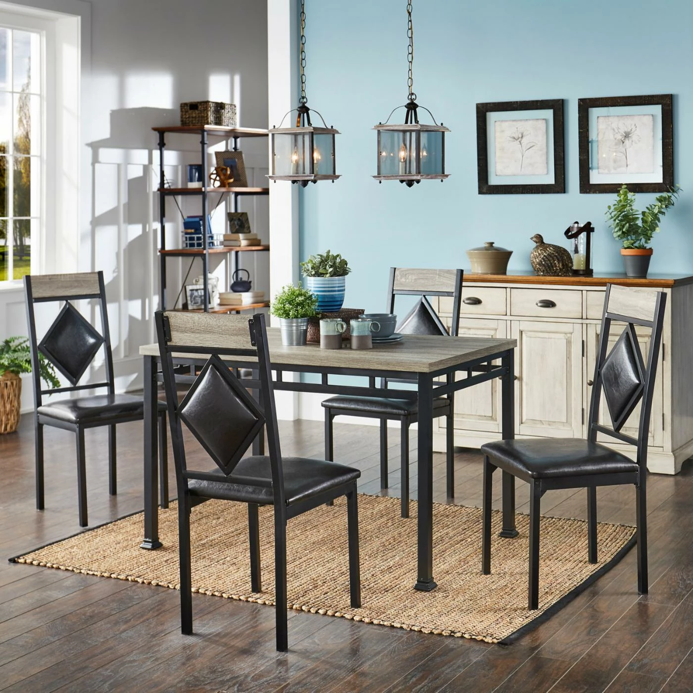 Discount 🎉 Rectangle Weston Home Olek 5 Piece Dinette Set 😍 4 Discount 🎉 Rectangle Weston Home Olek 5 Piece Dinette Set 😍 - Image 2