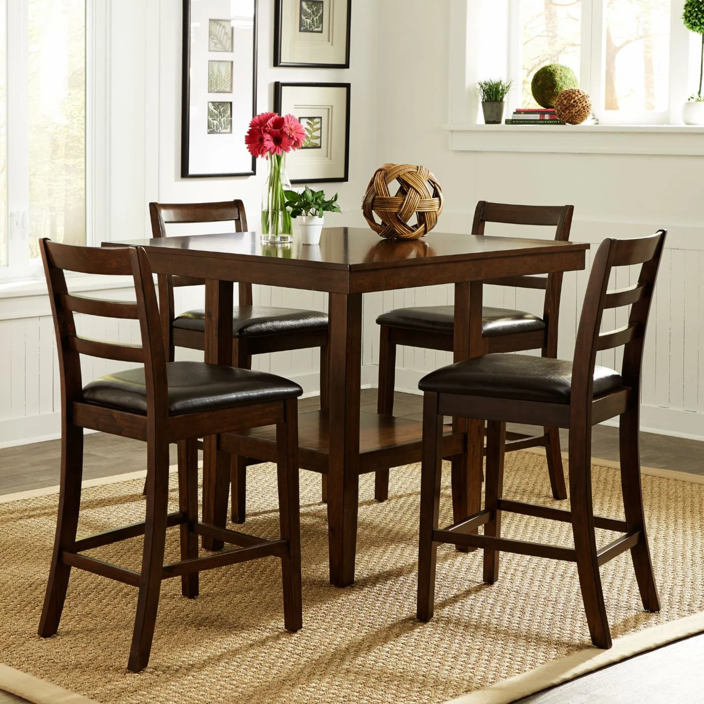 Best deal π Square Liberty Furniture Hampton 5 Piece Gathering Table Set 𧨠4 Best deal π Square Liberty Furniture Hampton 5 Piece Gathering Table Set 𧨠- Image 2