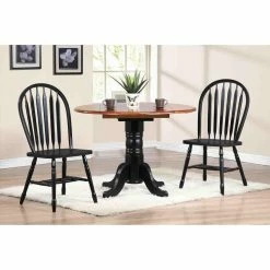 Outlet ๐ Sunset Trading 3-Piece 42 In. Round Drop Leaf Dining Set With Arrowback Chairs ๐ 12 Outlet ๐ Sunset Trading 3-Piece 42 In. Round Drop Leaf Dining Set With Arrowback Chairs ๐ -Kitchen Sales Store inuseSET729