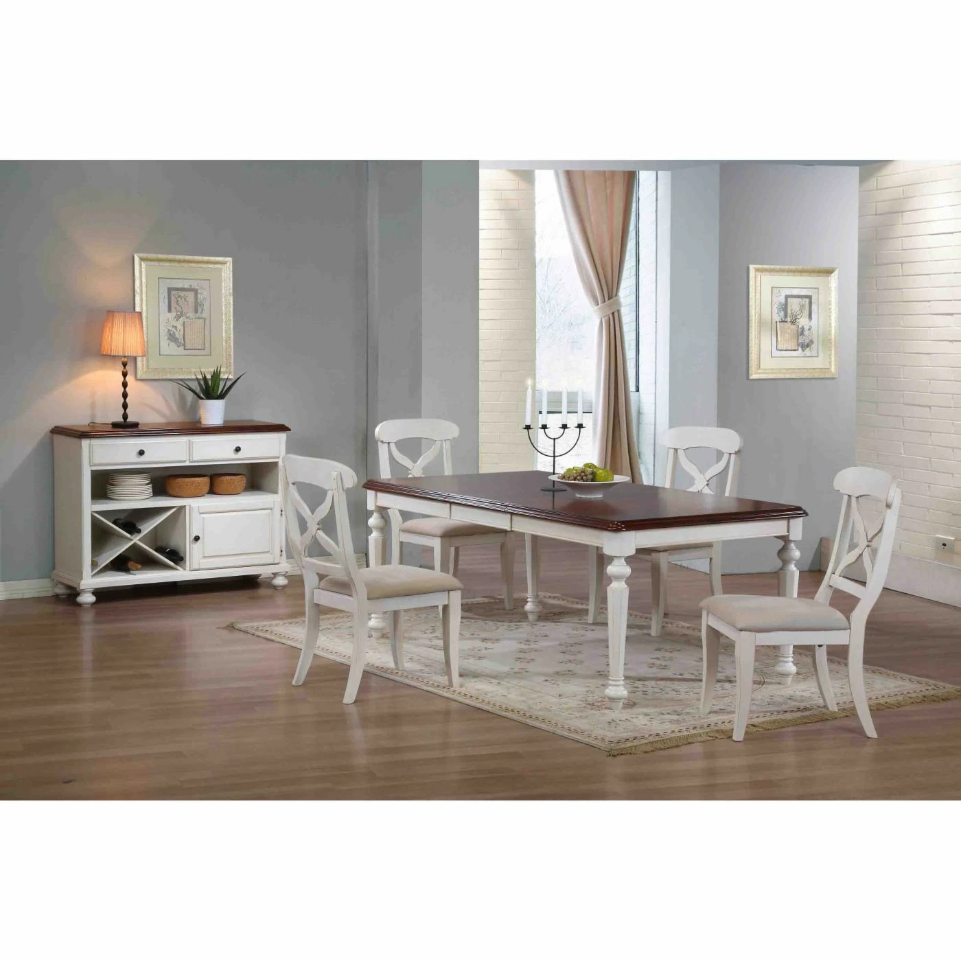 Budget 🎁 Casual Dining Sets Sunset Trading 6-Piece Andrews Butterfly Leaf Dining Table Set With Server ✔️ 4 Budget 🎁 Casual Dining Sets Sunset Trading 6-Piece Andrews Butterfly Leaf Dining Table Set With Server ✔️ - Image 2