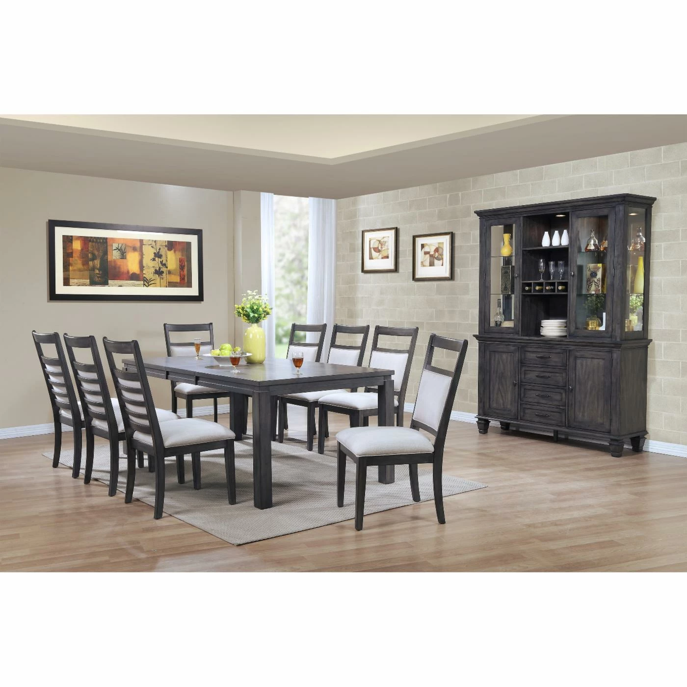 Best reviews of ๐งจ Rectangle Sunset Trading Shades Of Gray 11 Piece Dining Table Set With China Cabinet ๐ 4 Best reviews of ๐งจ Rectangle Sunset Trading Shades Of Gray 11 Piece Dining Table Set With China Cabinet ๐ - Image 2