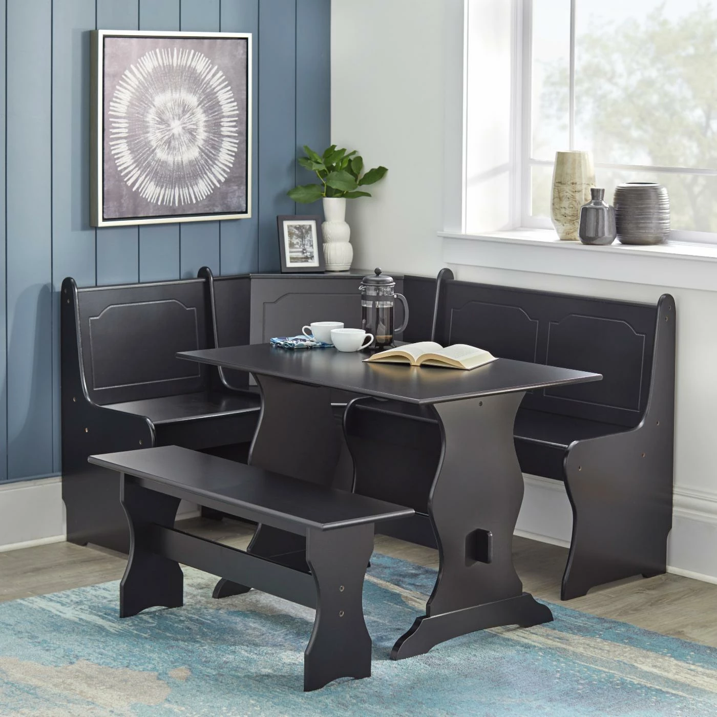 Discount ✨ All Other Brands Rectangle 3 Piece Breakfast Nook Dining Set 🥰 4 Discount ✨ All Other Brands Rectangle 3 Piece Breakfast Nook Dining Set 🥰 - Image 2