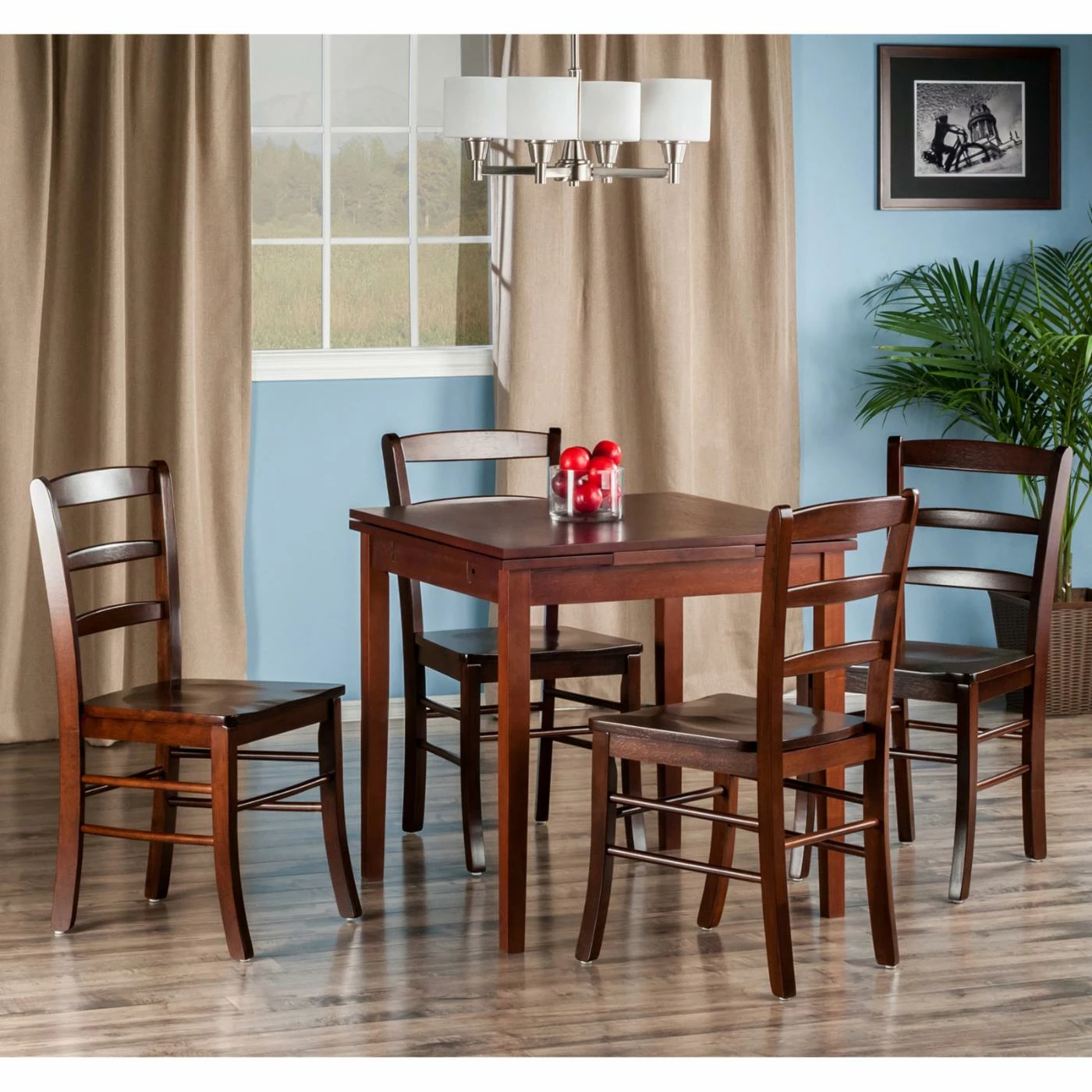 Best Pirce ❤️ Square Winsome Pulman 5 Piece Extension Dining Table Set 🔔 4 Best Pirce ❤️ Square Winsome Pulman 5 Piece Extension Dining Table Set 🔔 - Image 2
