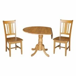 Flash Sale ๐งจ Round International Concepts Dual Drop Leaf 3 Piece Dining Table Set With San Remo Chairs ๐ 7 Flash Sale ๐งจ Round International Concepts Dual Drop Leaf 3 Piece Dining Table Set With San Remo Chairs ๐ -Kitchen Sales Store inuseWWI627