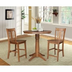 Outlet ⭐ Oval International Concepts 3 Piece Straight Base Dining Table Set With San Remo Counter Stools 🛒 8 Outlet ⭐ Oval International Concepts 3 Piece Straight Base Dining Table Set With San Remo Counter Stools 🛒 -Kitchen Sales Store inuseWWI820