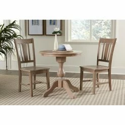 Discount 😉 Oval International Concepts 3 Piece Curved Base Dining Table Set With San Remo Chairs 😍 -Kitchen Sales Store inuseWWI822