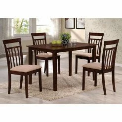Cheapest ✔️ Rectangle Acme Furniture Samuel 5 Piece Rectangular Dining Table Set 🔥