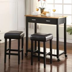 Deals ⭐ Rectangle Acme Furniture Maroth 3 Piece Rectangular Counter Height Dining Table Set ✨