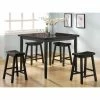 Discount 😍 Acme Furniture Gaucho 5 Piece Square Counter Height Dining Table Set 😍 -Kitchen Sales Store masterACM684