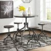 Budget π― Round Signature Design By Ashley Odium 5 Piece Adjustable Height Dining Table Set π 1 Budget π― Round Signature Design By Ashley Odium 5 Piece Adjustable Height Dining Table Set π -Kitchen Sales Store masterASHY4048