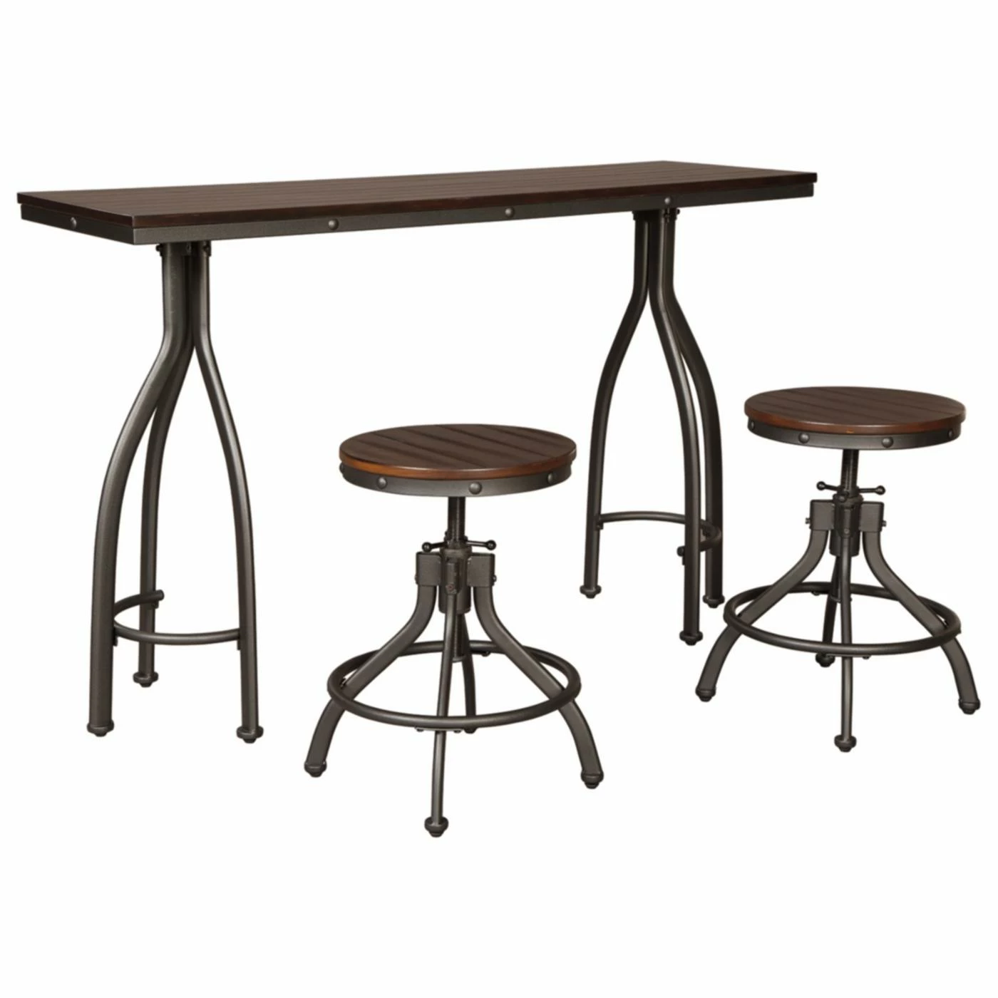 Cheap โ๏ธ Rectangle Signature Design By Ashley Odium 3 Piece Counter Height Dining Table Set ๐ฅ 3 Cheap โ๏ธ Rectangle Signature Design By Ashley Odium 3 Piece Counter Height Dining Table Set ๐ฅ