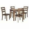 Cheap 😍 Signature Design By Ashley Hazelteen 5 Piece Square Dining Table Set 😀