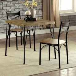 Hot Sale ✨ Benzara Slingsbury 3 Piece Square Dining Table Set 💯