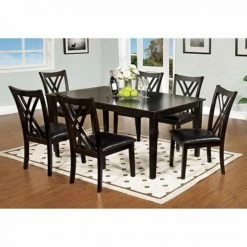 Best deal 🥰 Rectangle Benzara Springhill Enticing 7 Piece Rectangular Dining Table Set 🎉