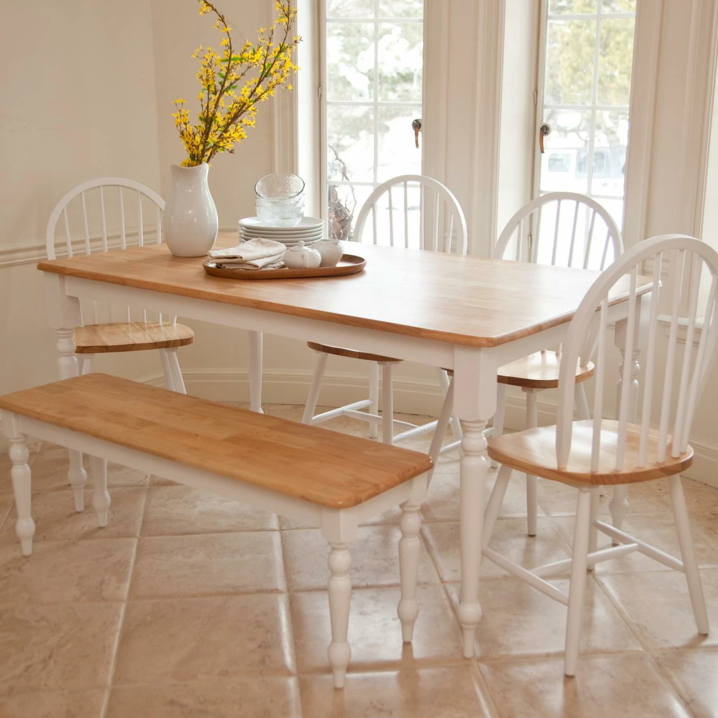 Best Pirce π― Rectangle Boraam Farmhouse 6 Piece Dining Set With Bench π 3 Best Pirce π― Rectangle Boraam Farmhouse 6 Piece Dining Set With Bench π