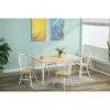Best deal 🥰 Rectangle Boraam Farmhouse 5 Piece Dining Table Set - White / Natural 🎁 -Kitchen Sales Store masterBOR354