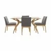 Coupon 🌟 Best Selling Home Rectangle Kwame Rectangular 5 Piece Dining Table Set 🌟 -Kitchen Sales Store masterBSHD3153