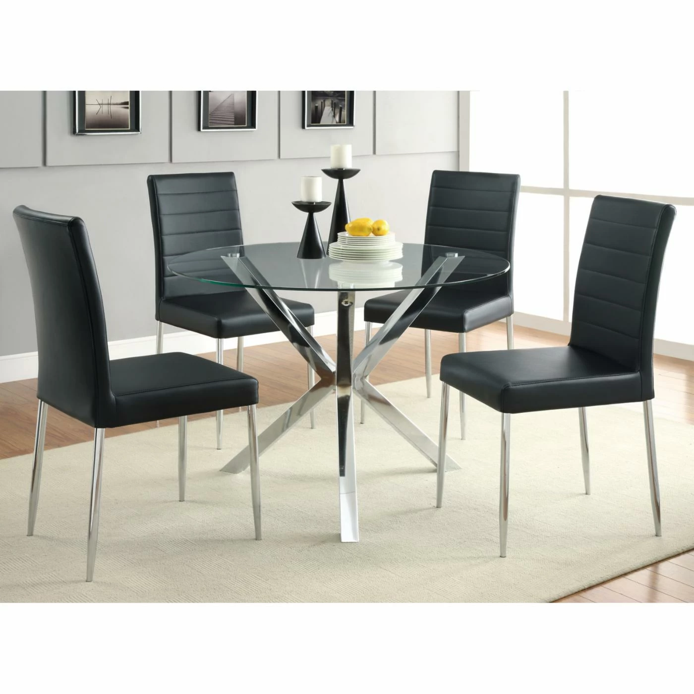 Best Pirce ❤️ Coaster Furniture Round Coaster Vance 5 Piece Dining Table Set 😍 3 Best Pirce ❤️ Coaster Furniture Round Coaster Vance 5 Piece Dining Table Set 😍