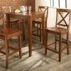 Cheapest 🧨 Square Crosley 5-Piece Pub Dining Set With Tapered Leg And X-Back Stools 💯 -Kitchen Sales Store masterCRY117