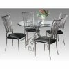 Cheap ⌛ Round Chintaly Ashtyn 5 Piece Dining Table Set 🧨 -Kitchen Sales Store masterCTY1209