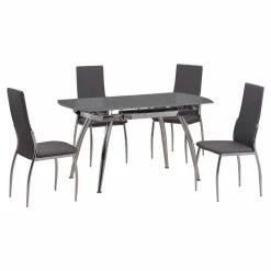 Promo ๐ Rectangle Chintaly Luna 5-Piece Dining Table Set ๐ฅ