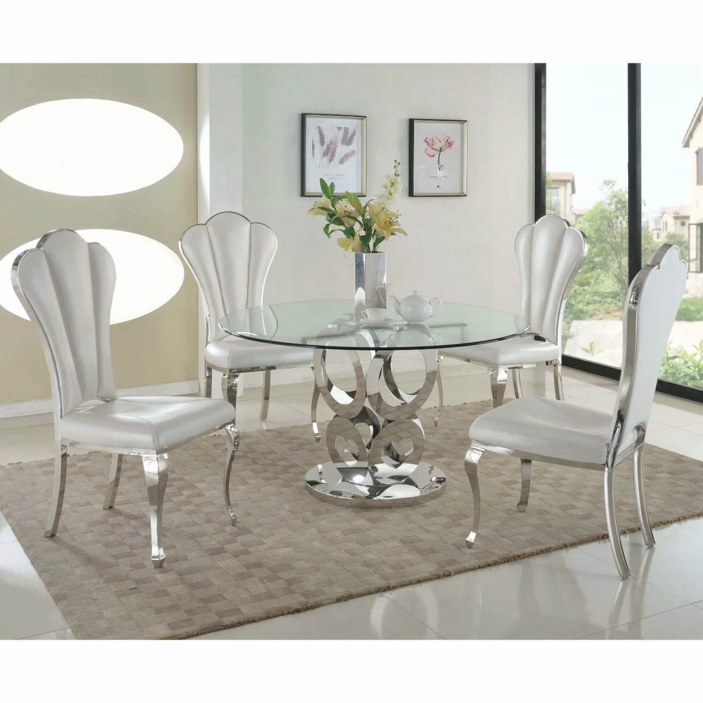 Top 10 ⌛ Round Chintaly Raegan 5-Piece Dining Table Set ⌛ 3 Top 10 ⌛ Round Chintaly Raegan 5-Piece Dining Table Set ⌛