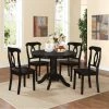 Promo 😀 Round Dorel Living Aubrey 5 Piece Pedestal Dining Set ✨ -Kitchen Sales Store masterDORE176