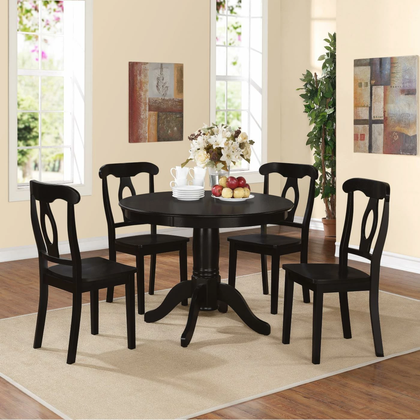 Promo ๐ Round Dorel Living Aubrey 5 Piece Pedestal Dining Set โจ 3 Promo ๐ Round Dorel Living Aubrey 5 Piece Pedestal Dining Set โจ