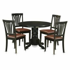 Top 10 🧨 Round East West Furniture Shelton 5 Piece Lath Back Dining Table Set 🎉