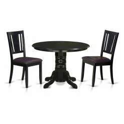 Deals 🌟 Round East West Furniture Shelton 3 Piece Scotch Art Dining Table Set 🛒