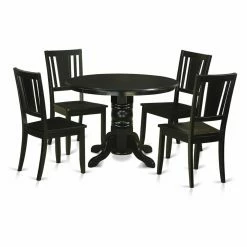 New 😉 Casual Dining Sets East West Furniture Shelton 5 Piece Scotch Art Dining Table Set ✔️