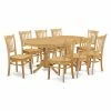 Budget ✔️ Oval East West Furniture Vancouver 9 Piece Comb Back Dining Table Set ✨ -Kitchen Sales Store masterEASE1061