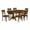 Best deal 😉 Oval East West Furniture Vancouver 7 Piece Mission Dining Table Set ⌛ -Kitchen Sales Store masterEASE1066