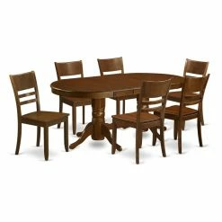 Best deal 😉 Oval East West Furniture Vancouver 7 Piece Mission Dining Table Set ⌛