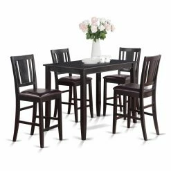Best reviews of 👍 Rectangle East West Furniture Buckland 5 Piece Scotch Art Dining Table Set 🌟