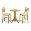 Best Sale 👏 Casual Dining Sets East West Furniture Eden 3 Piece High Ladder Dining Table Set 👍 -Kitchen Sales Store masterEASE1155