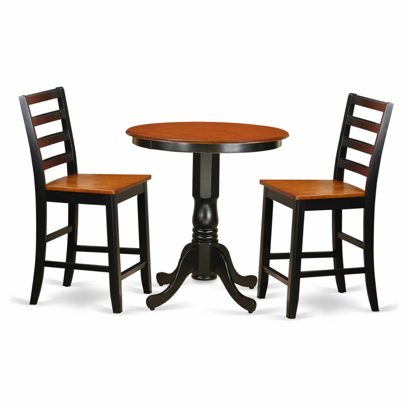 Deals π Round East West Furniture Eden 3 Piece Ladder Back Dining Table Set π 3 Deals π Round East West Furniture Eden 3 Piece Ladder Back Dining Table Set π