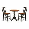Buy 🤩 Round East West Furniture Eden 3 Piece Keyhole Dining Table Set 😍 2 Buy 🤩 Round East West Furniture Eden 3 Piece Keyhole Dining Table Set 😍 -Kitchen Sales Store masterEASE1163