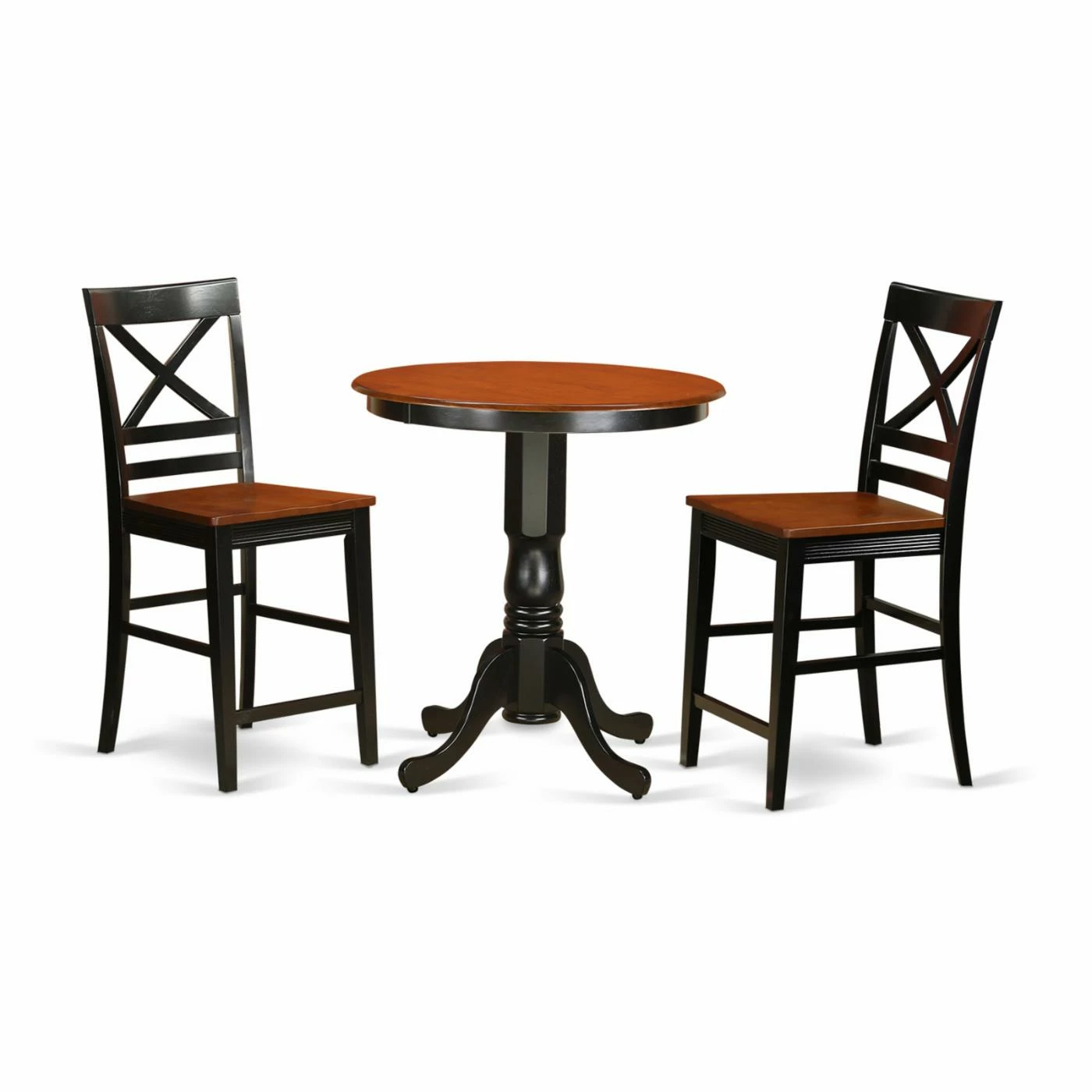 Wholesale π Round East West Furniture Eden 3 Piece Cross-And-Ladder Dining Table Set π 3 Wholesale π Round East West Furniture Eden 3 Piece Cross-And-Ladder Dining Table Set π