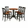 New 👍 Round East West Furniture Eden 5 Piece Cross-And-Ladder Dining Table Set 🔥 2 New 👍 Round East West Furniture Eden 5 Piece Cross-And-Ladder Dining Table Set 🔥 -Kitchen Sales Store masterEASE1168