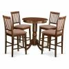 Brand new 🥰 Round East West Furniture Eden 5 Piece Slat Back Dining Table Set 👏 -Kitchen Sales Store masterEASE1170