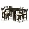 New โ Rectangle East West Furniture Fairwinds 7 Piece Ladder Back Dining Table Set ๐งจ 2 New โ Rectangle East West Furniture Fairwinds 7 Piece Ladder Back Dining Table Set ๐งจ -Kitchen Sales Store masterEASE1176