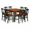 Discount ✨ Square East West Furniture Fairwinds 9 Piece Keyhole Dining Table Set 🤩 1 Discount ✨ Square East West Furniture Fairwinds 9 Piece Keyhole Dining Table Set 🤩 -Kitchen Sales Store masterEASE1180