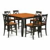 Best Sale 🎁 Square East West Furniture Fairwinds 7 Piece Cross-And-Ladder Dining Table Set ⌛ -Kitchen Sales Store masterEASE1182