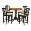 Best deal 🔥 Round East West Furniture Jackson 5 Piece High Splat Dining Table Set ⭐ -Kitchen Sales Store masterEASE1189