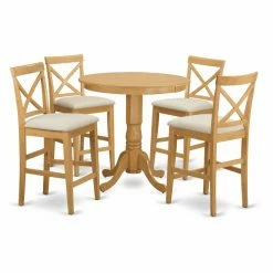 Buy ✨ Casual Dining Sets East West Furniture Jackson 5 Piece High Cross Dining Table Set 💯