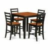 Best deal 😍 Square East West Furniture Pub 5 Piece Ladder Back Dining Table Set 😍 2 Best deal 😍 Square East West Furniture Pub 5 Piece Ladder Back Dining Table Set 😍 -Kitchen Sales Store masterEASE1207